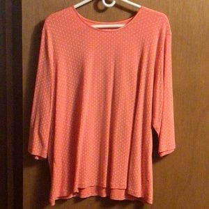 3/4 Sleeve Polka Dot Top-PRICE FIRM!